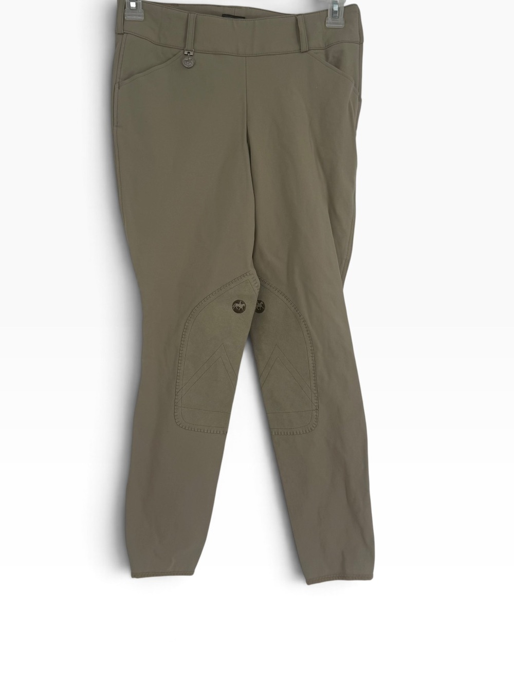 Pikeur Riding Breeches Size 30 Beige Side Zip Adjustable Ankle Equestrian